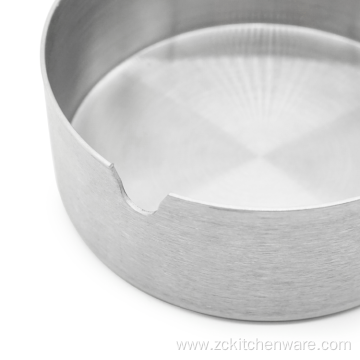 Cigar Ashtray Tabletop Round Stainless Steel Ash Tray